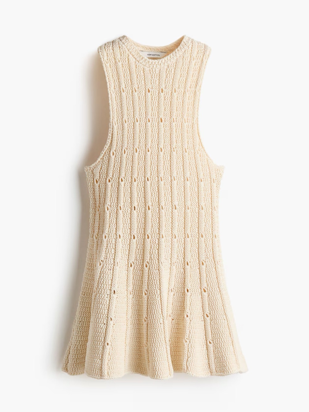 H&M Edition Pointelle-Knit Peplum Top
